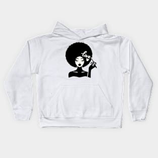 Black Woman Love Kids Hoodie